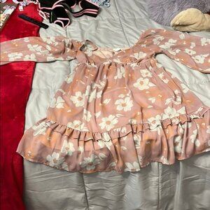 Floral neutral dress